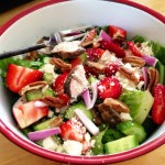 Strawberry & Feta Grilled Chicken Salad