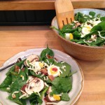 Simply Made Spinach Salad With Bacon & Egg