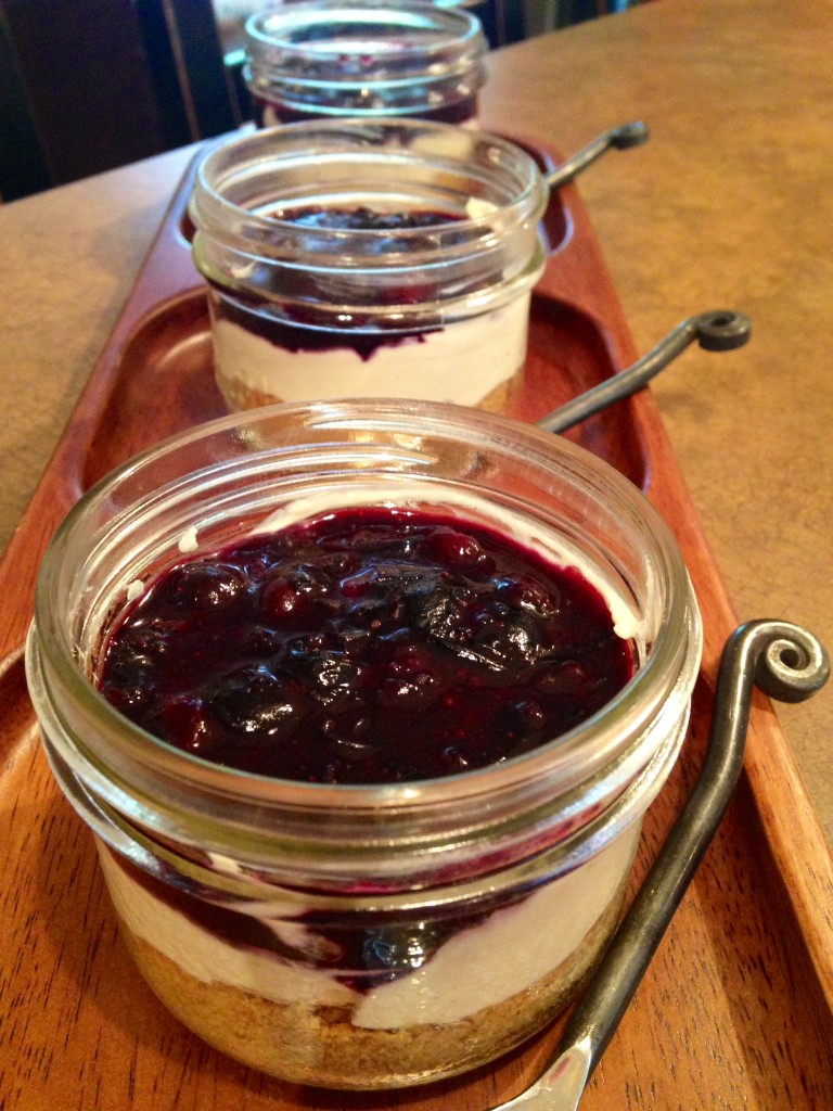 Blueberry Cheesecake In A Jar