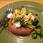 Overstuffed Chicken & Broccoli Sweet Potato