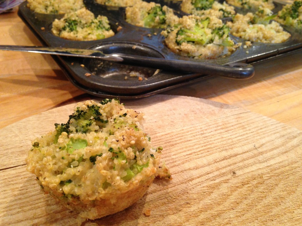 Broccoli & Quinoa Cheddar Muffins