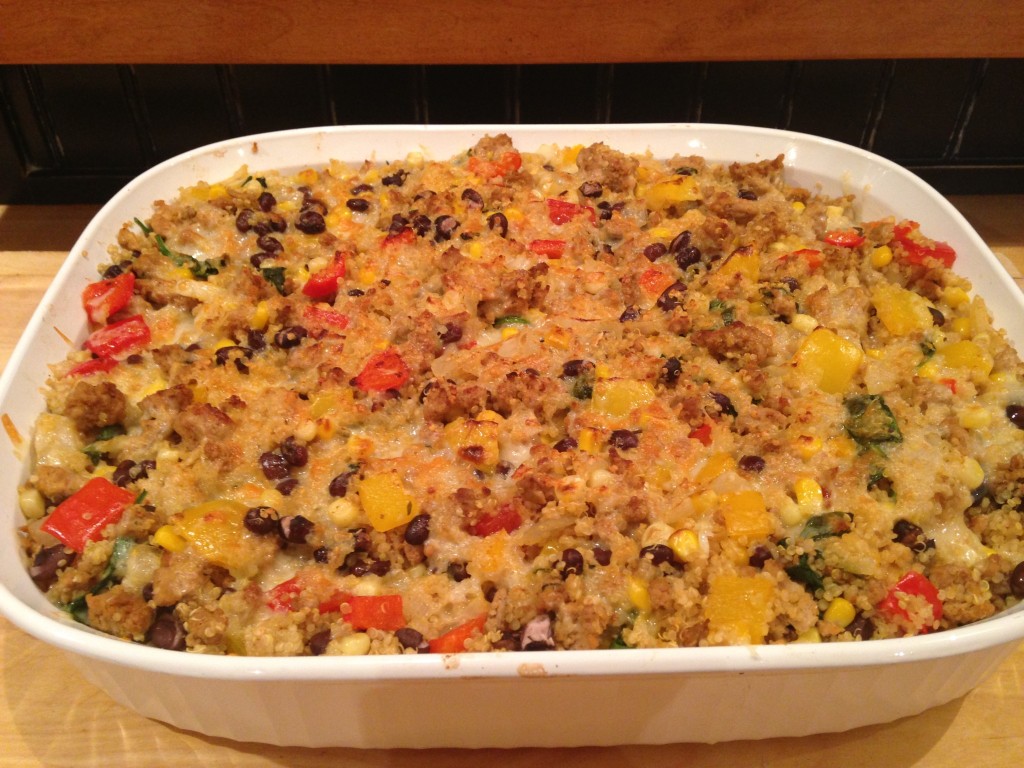 Turkey & Quinoa Taco Bake