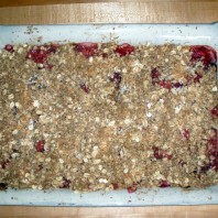 GUILT FREE Strawberry Rhubarb Crumble