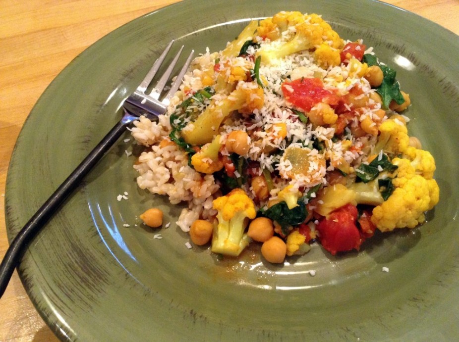 Chickpea & Cauliflower Coconut Curry