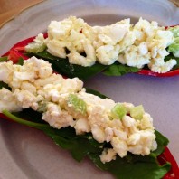 Egg Salad Stuffed Peppers