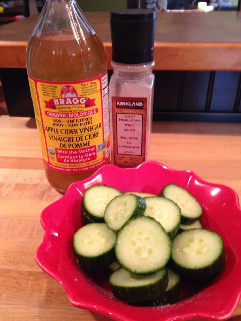 Simple Salt & Vinegar Cucumber Slices