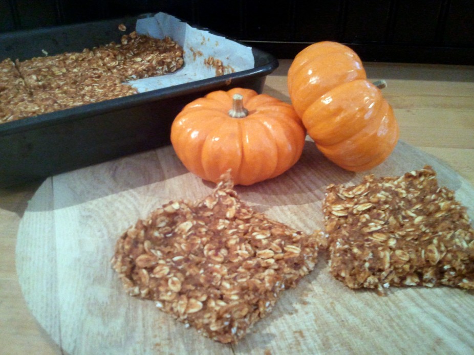 No Bake Pumpkin Protein Bars