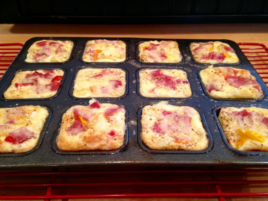 Turkey Bacon & Veggie Egg Muffins