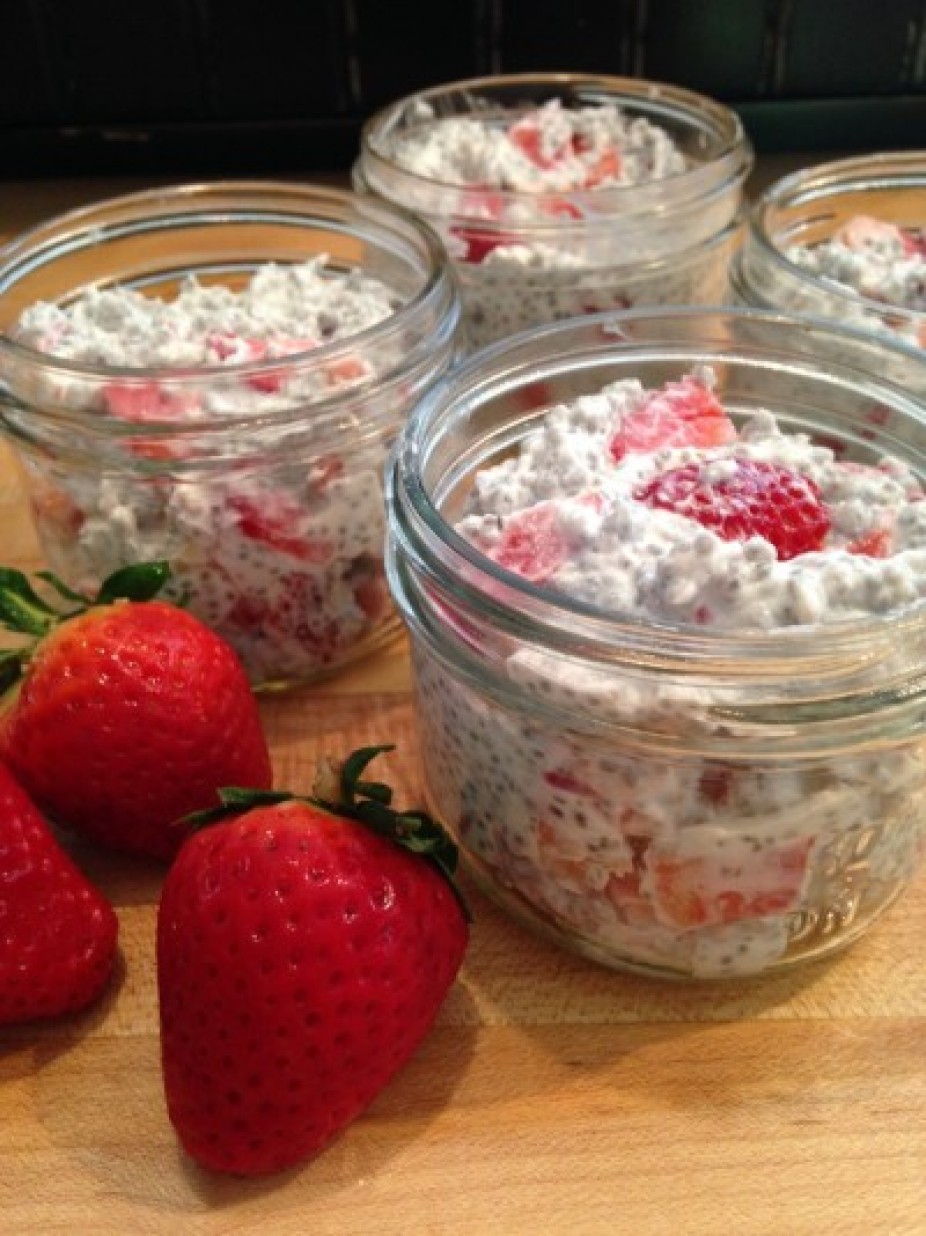 Strawberries & Cream In A Jar
