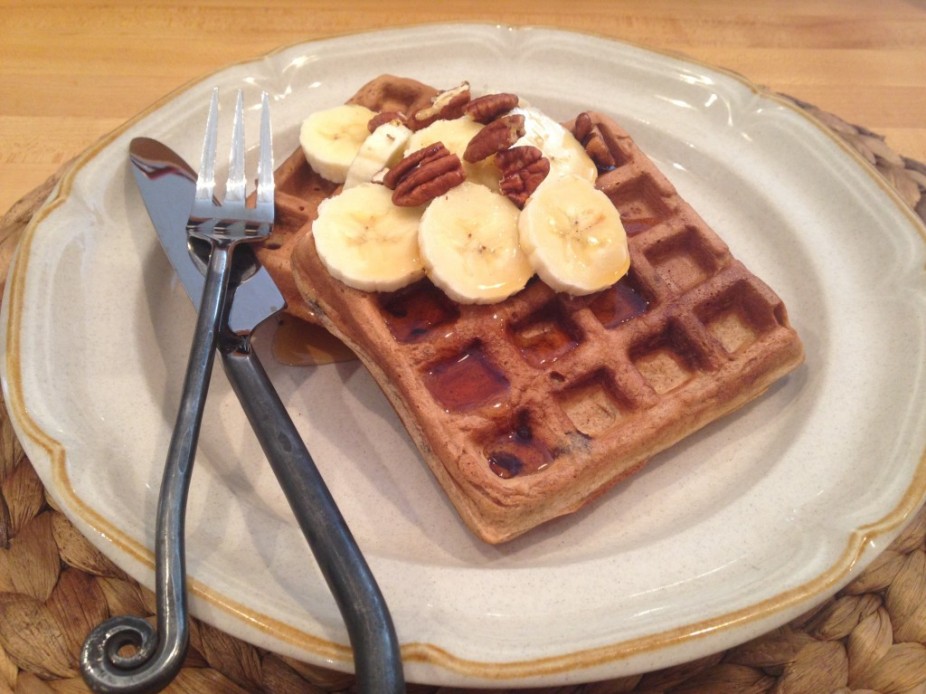 Simple Chocolate Chip Waffles