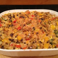 Turkey & Quinoa Taco Bake