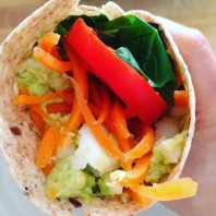Simple Avocado & Egg Wrap