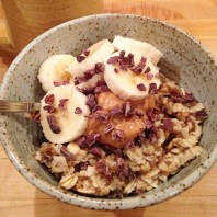 Peanut Butter & Banana Oatmeal Bowl