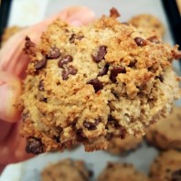 Salted Chocolate Chip Tahini Cookies