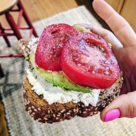 Toasted Seedy Bread With Whipped Cream Cheese & Avocado