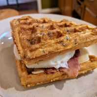 Flax Waffle Breakfast Sandwich