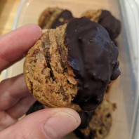 Chocolate Dipped Peanut Butter Cookies