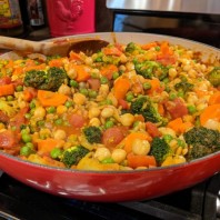 Chickpea & Lentil Curried Stew