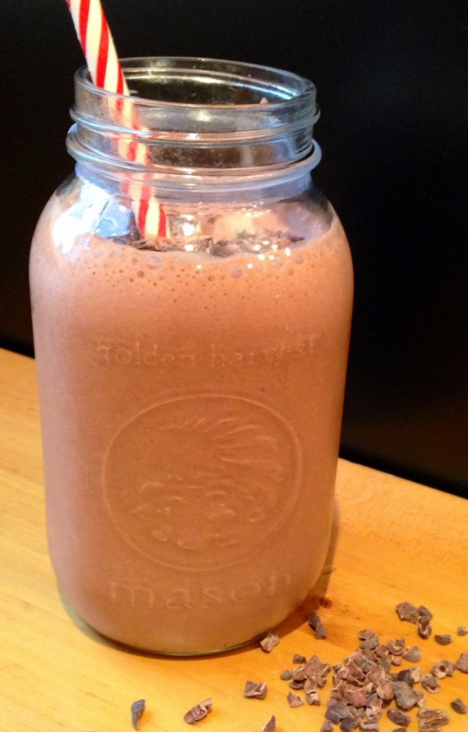 Chocolate Covered Strawberry Protein Smoothie