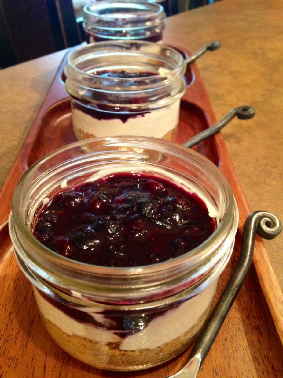 Blueberry Cheessecale In A Jar