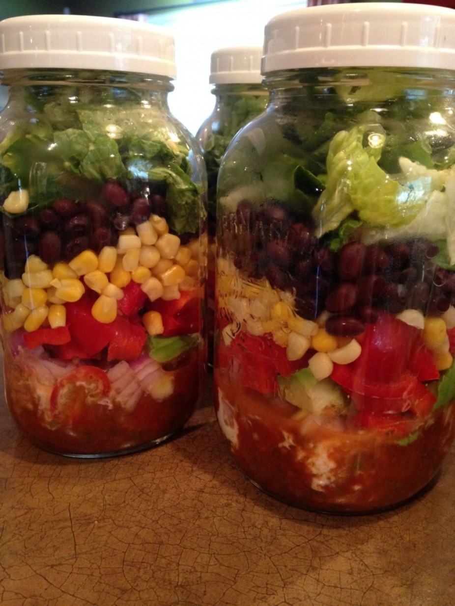 Fiesta Salad In A Jar