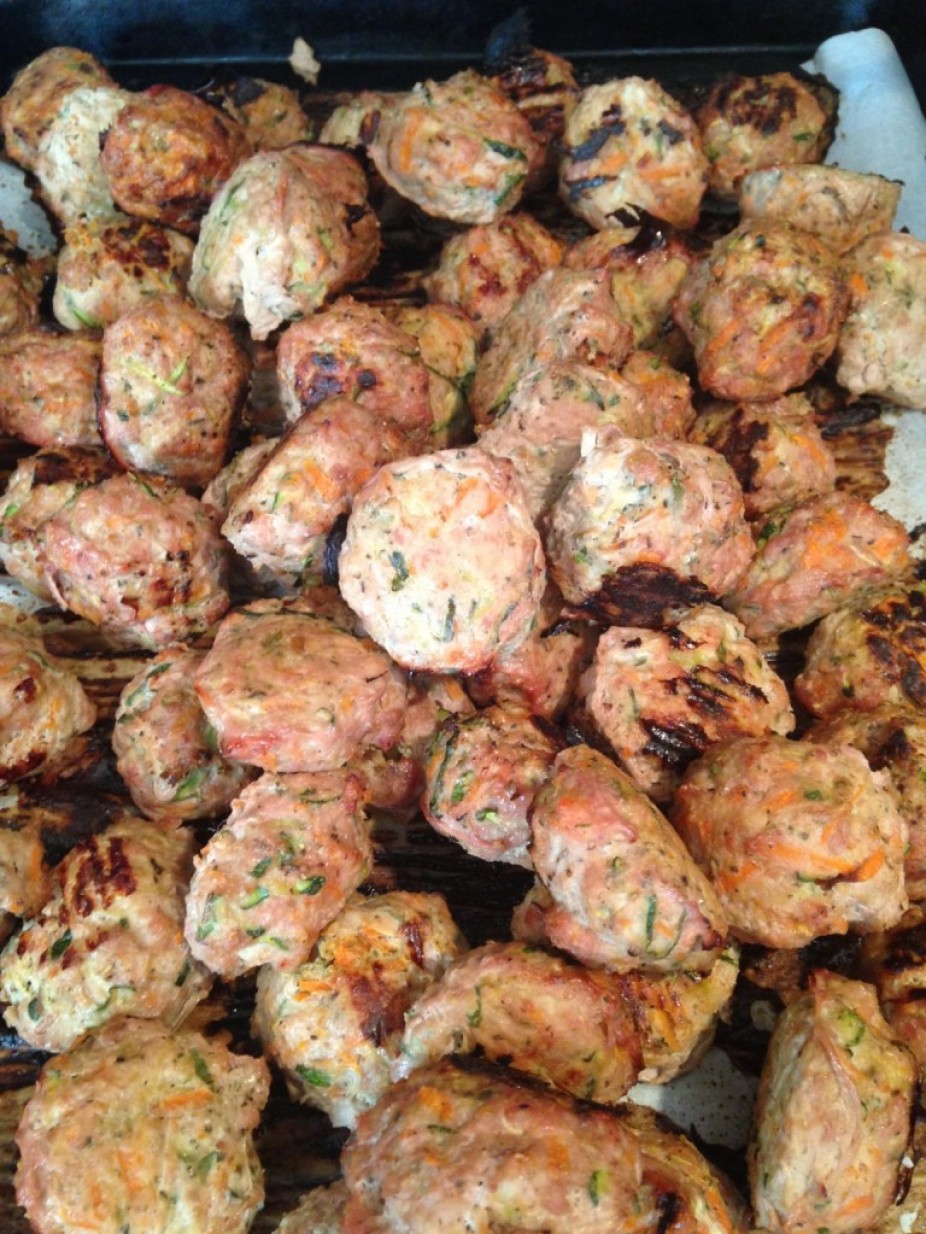 Shredded Zucchini & Carrot Turkey Balls