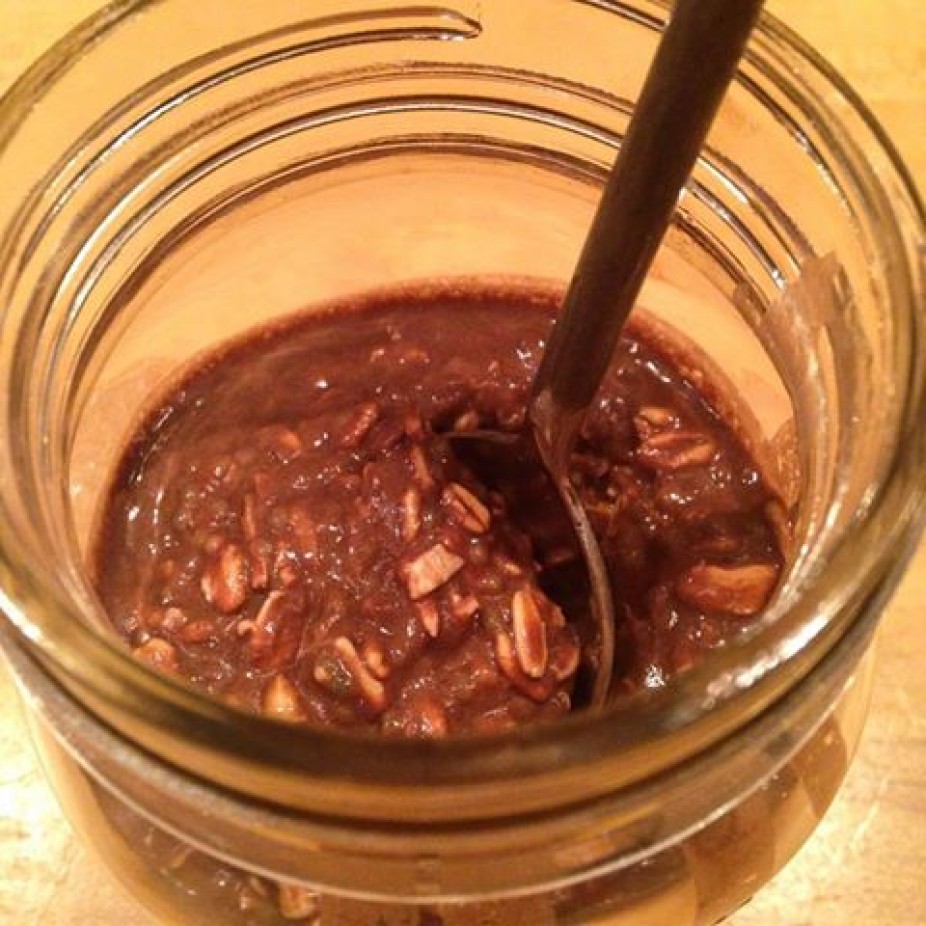 Brownie Batter Oats In A Jar