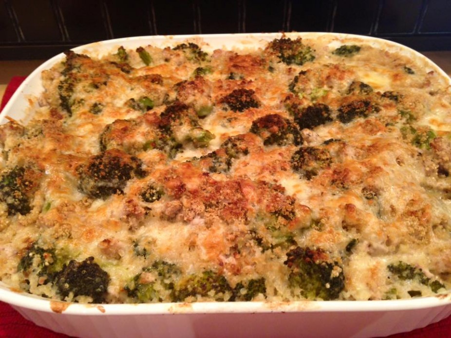 Creamy Turkey & Broccoli Quinoa Casserole