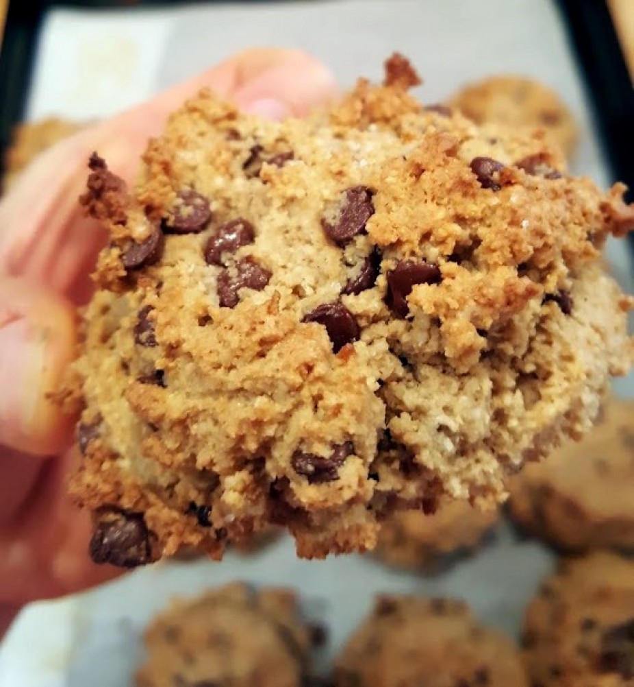 Salted Chocolate Chip Tahini Cookies