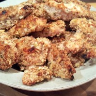 Baked Almond Crusted Chicken Strips