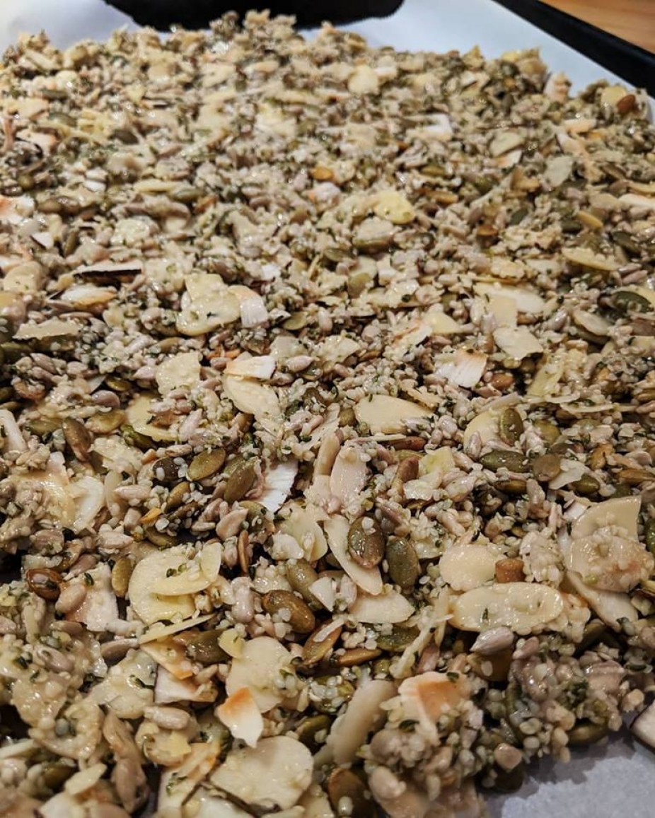 Nutty Seedy Coconut Clusters
