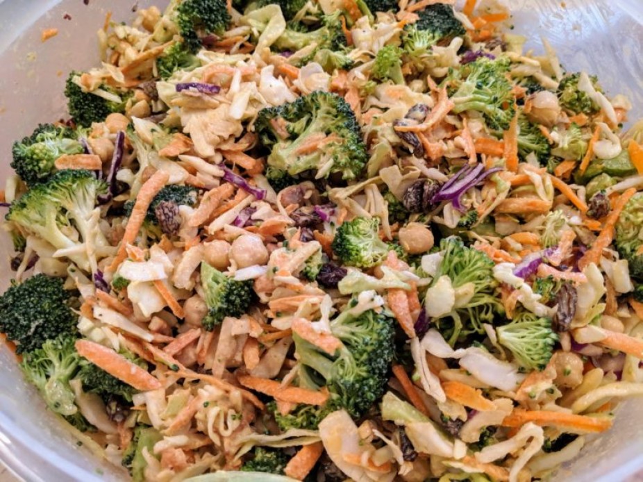 Curried Broccoli Chickpea Salad