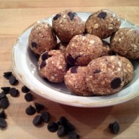 Chocolate Chip Cookie Dough Protein Balls