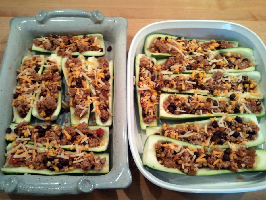 Tex- Mex Zucchini Boats