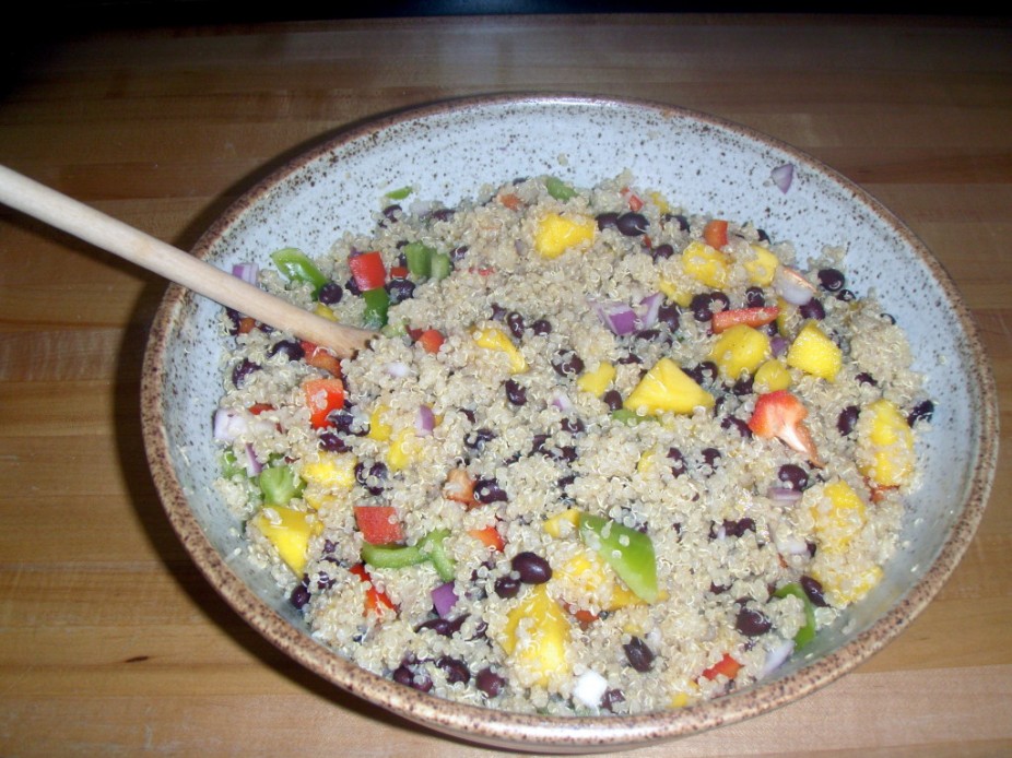 Black Bean Mango Quinoa Salad