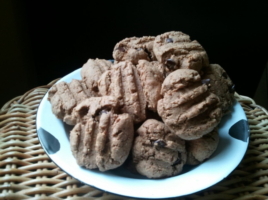 Pb & Chocolate Chip Protein Cookies